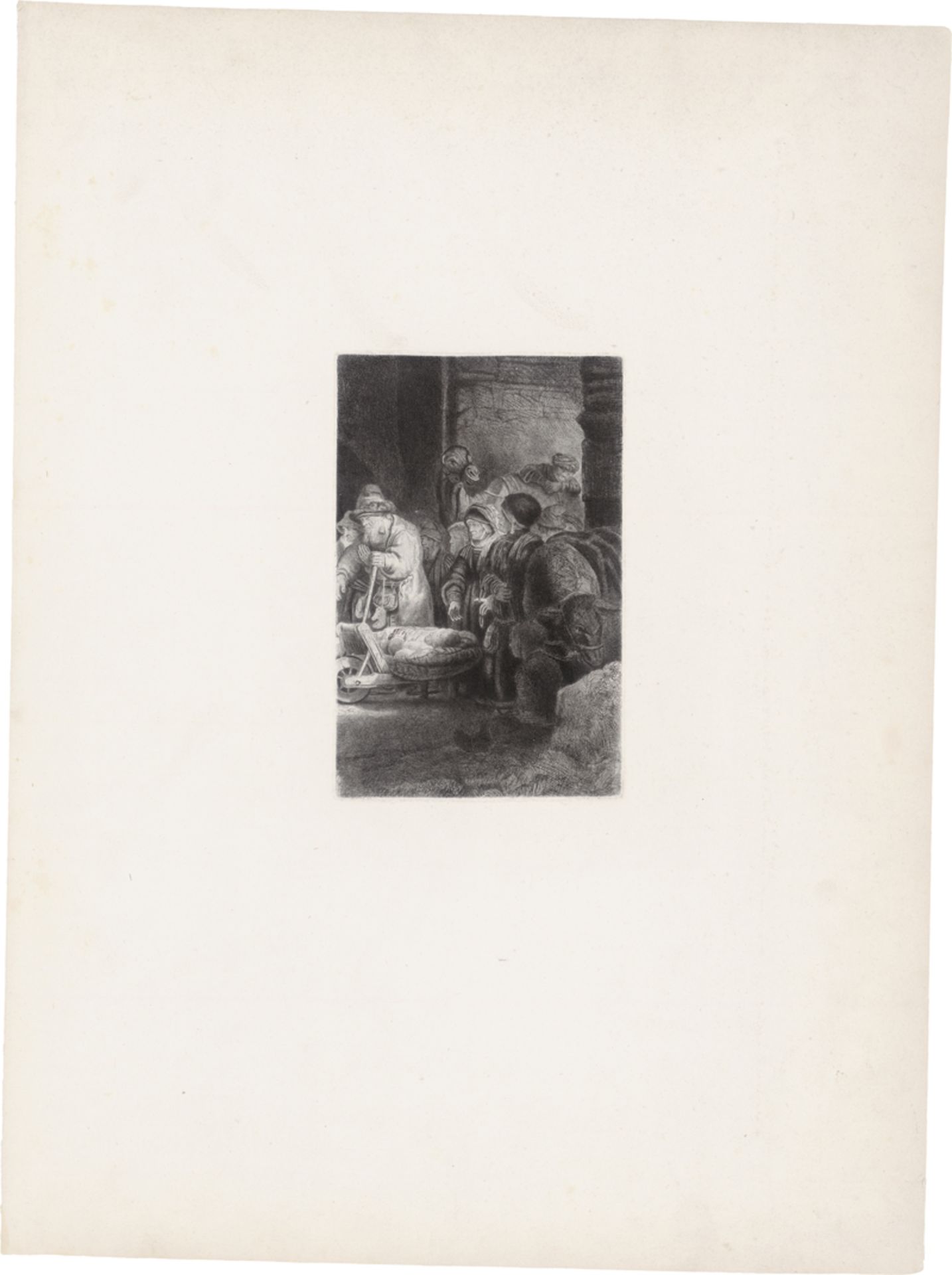 Rembrandt Harmensz. van Rijn: Christus heilt die Kranken, genannt das Hundertguldenbla... - Image 3 of 3