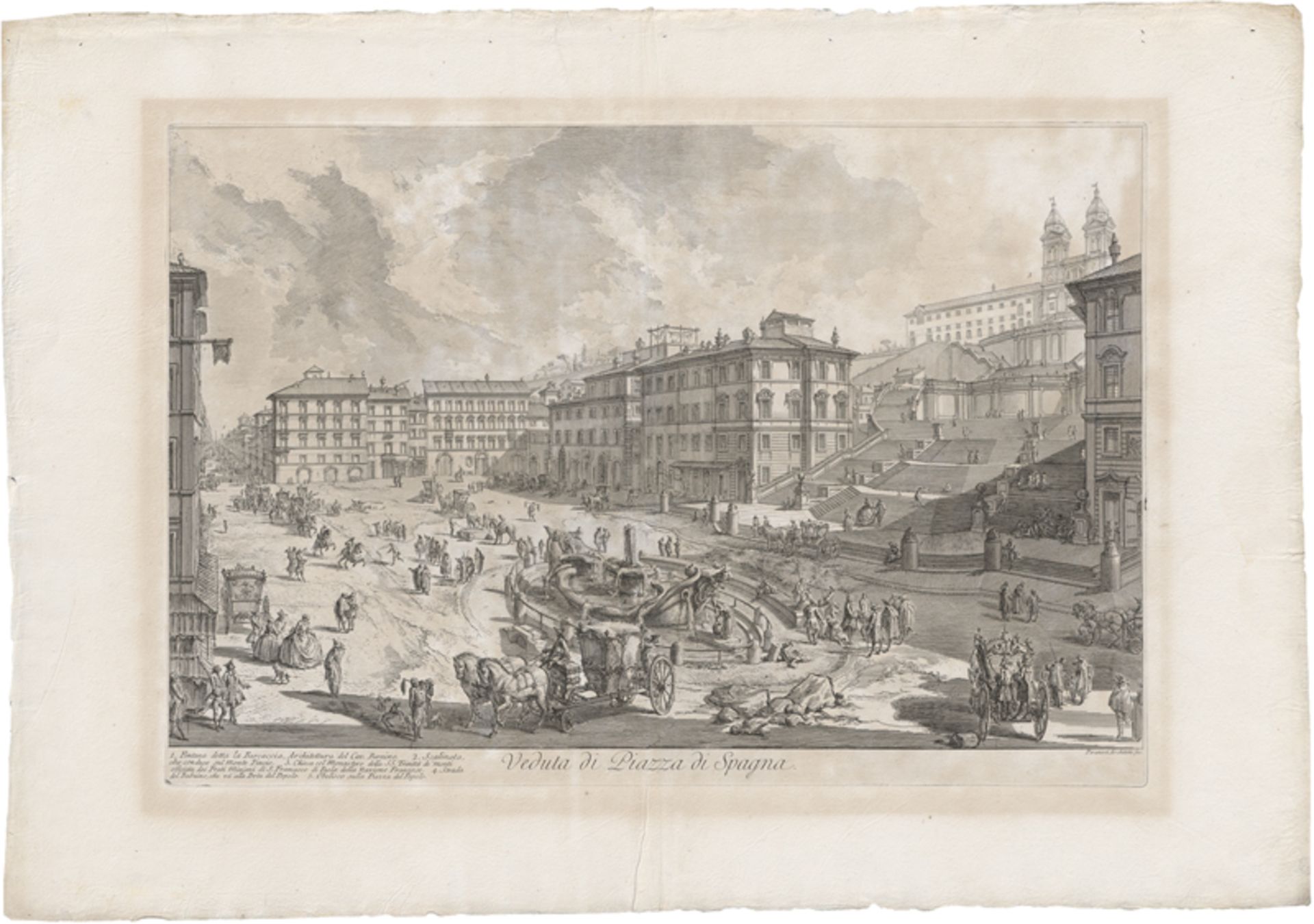 Piranesi, Giovanni Battista: Veduta di Piazza di Spagna