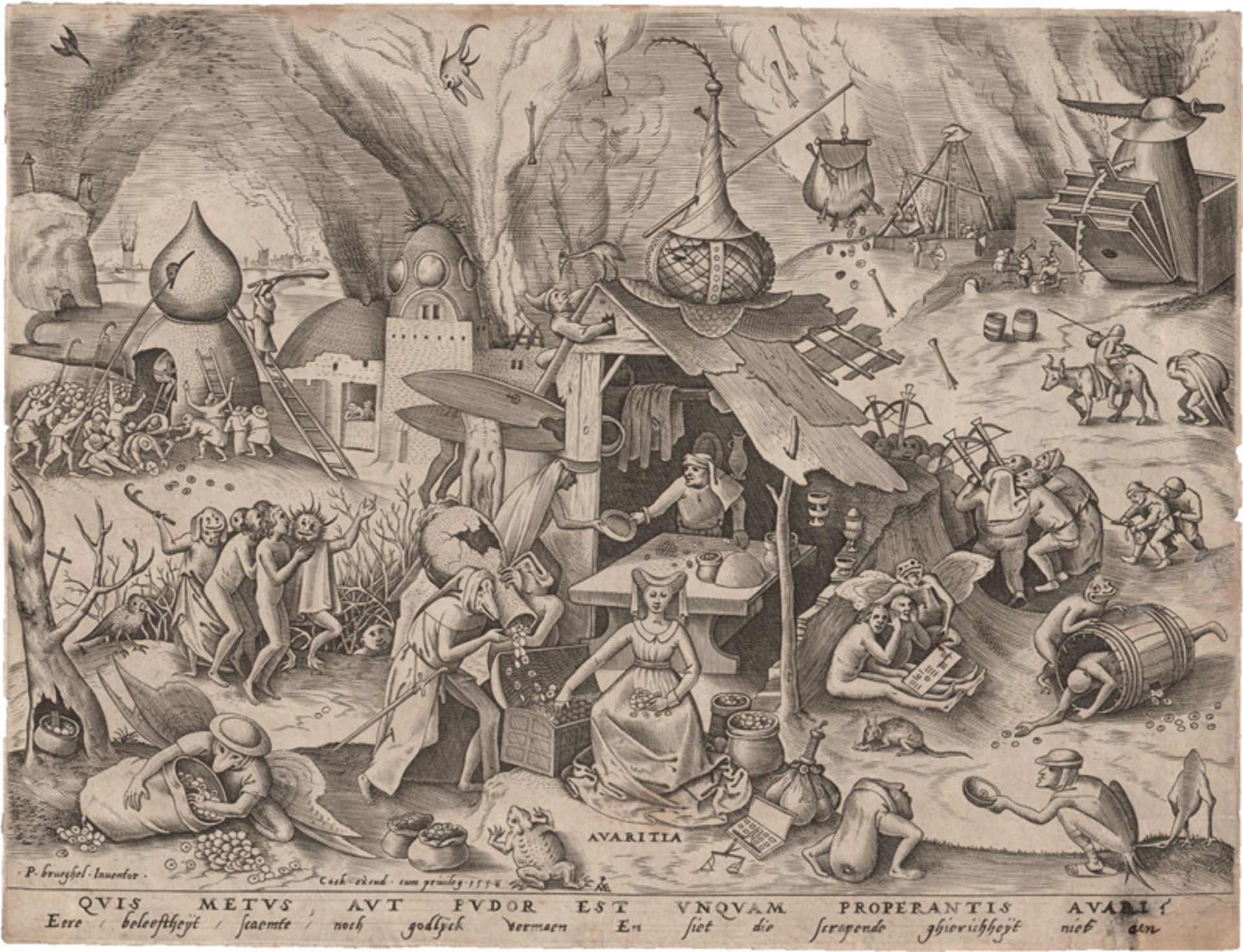 Bruegel  d. Ä., Pieter: "Avaritia" (Die Habgier)