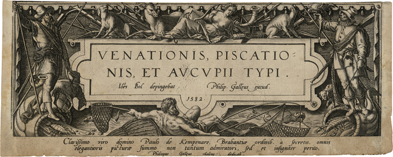 Bol, Hans - nach: Venationis, piscationis, et aucupii typi (Landschaften m...