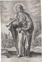 Collaert, Adriaen: Christus, die Jungfrau und die zwölf Apostel