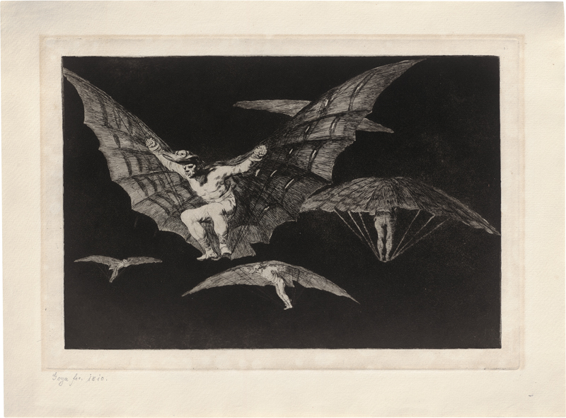 Goya, Francisco de: Modo de volar - donde hay ganas hay mana (Eine Art zu fl...