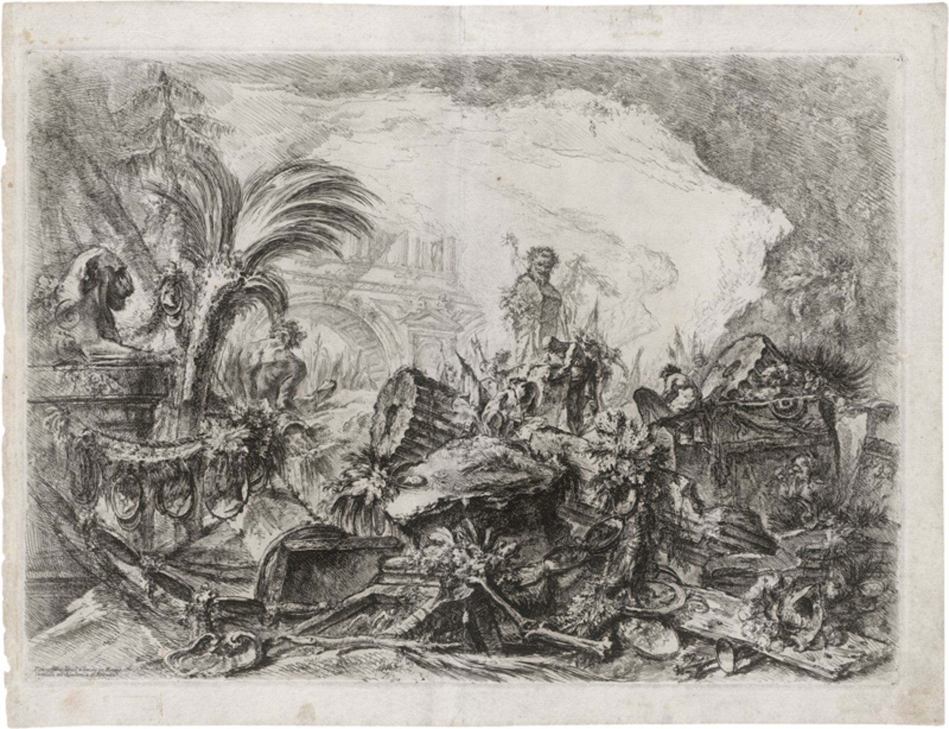 Piranesi, Giovanni Battista: Das Capriccio mit dem Triumphbogen