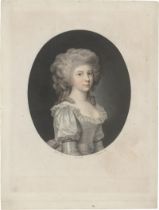 Descourtis, Charles Melchior - Umkr...: Bildnis der Friederike-Louise-Wilhelmine von Preußen