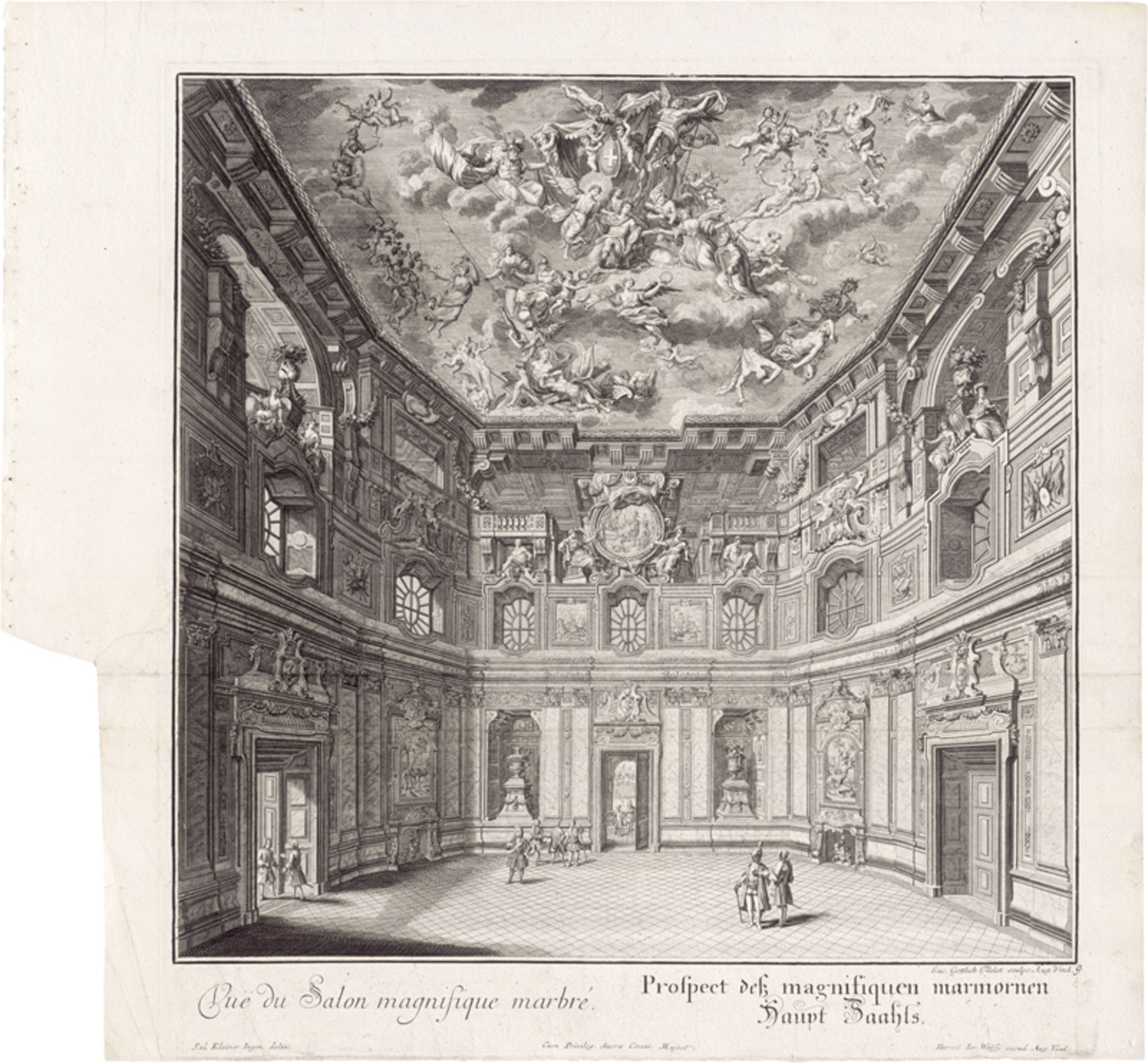 Kleiner, Salomon - nach: Der Festsaal in Schloss Belvedere