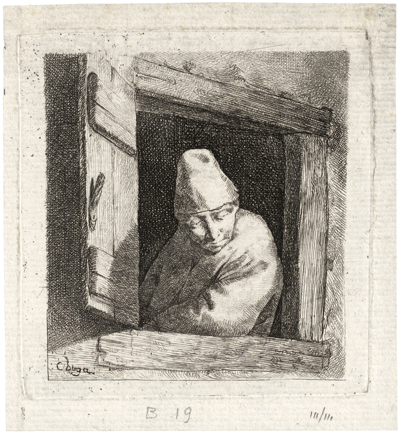 Bega, Cornelis: Der Bauer am Fenster