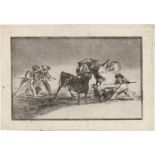 Goya, Francisco de: Palenque de los moros hecho con burros 