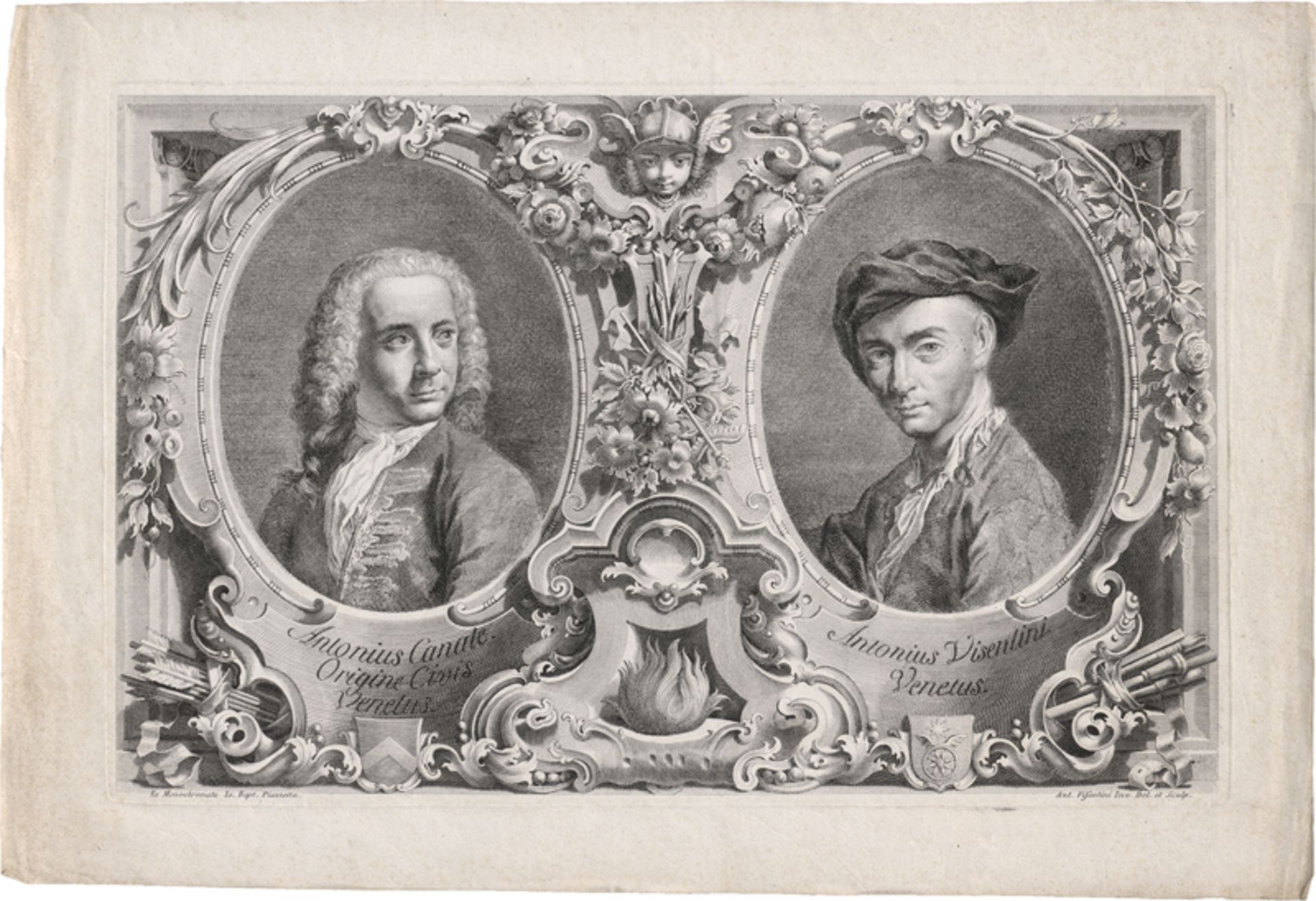 Visentini, Antonio: Bildnis von Antonio Canale und Antonio Visentini