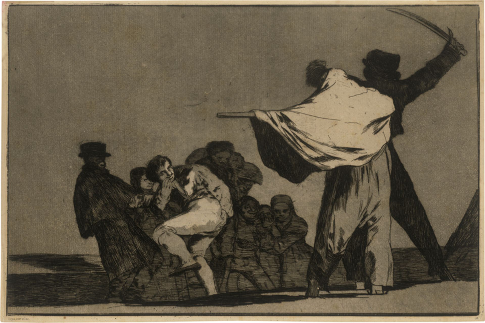 Goya, Francisco de: Disparate Conocido (Que Guerrero!)