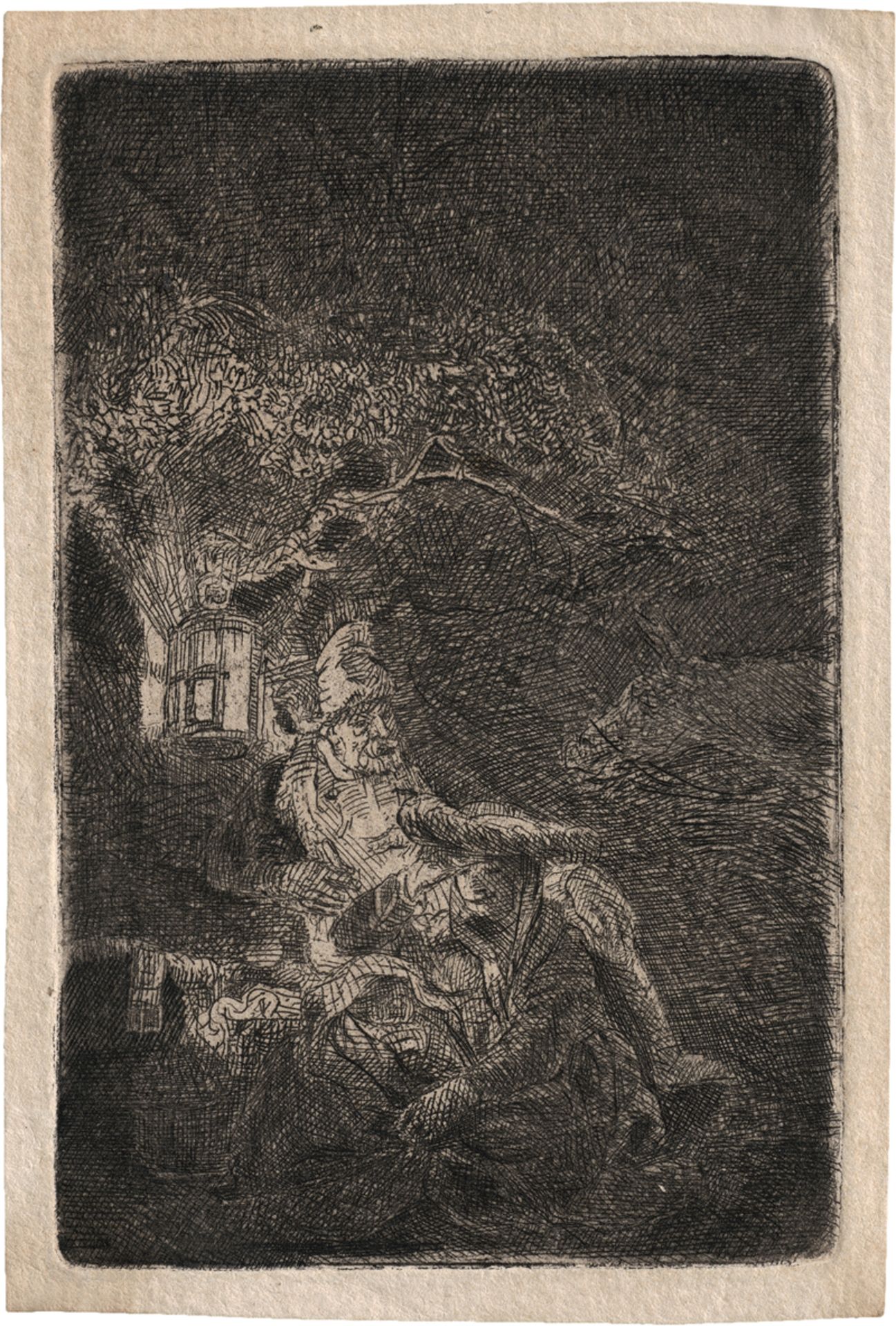 Rembrandt Harmensz. van Rijn: Die Ruhe auf der Flucht, Nachtstück
