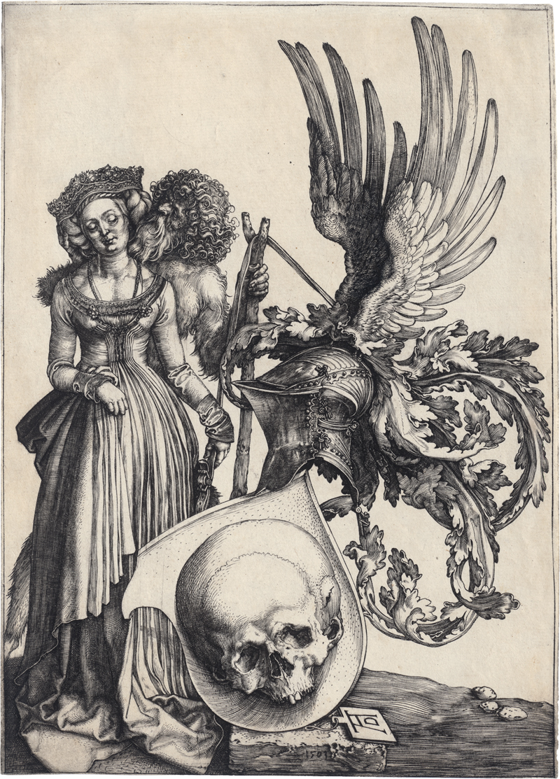 Dürer, Albrecht: Wappen mit dem Totenkopf