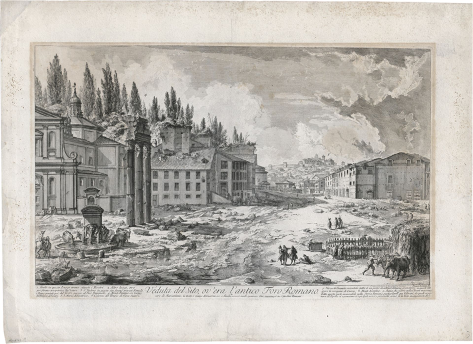 Piranesi, Giovanni Battista: Veduta del Sito, ov'era l'antico Foro Romano