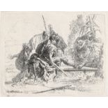 Tiepolo, Giovanni Battista: Zwei Soldaten und zwei Frauen