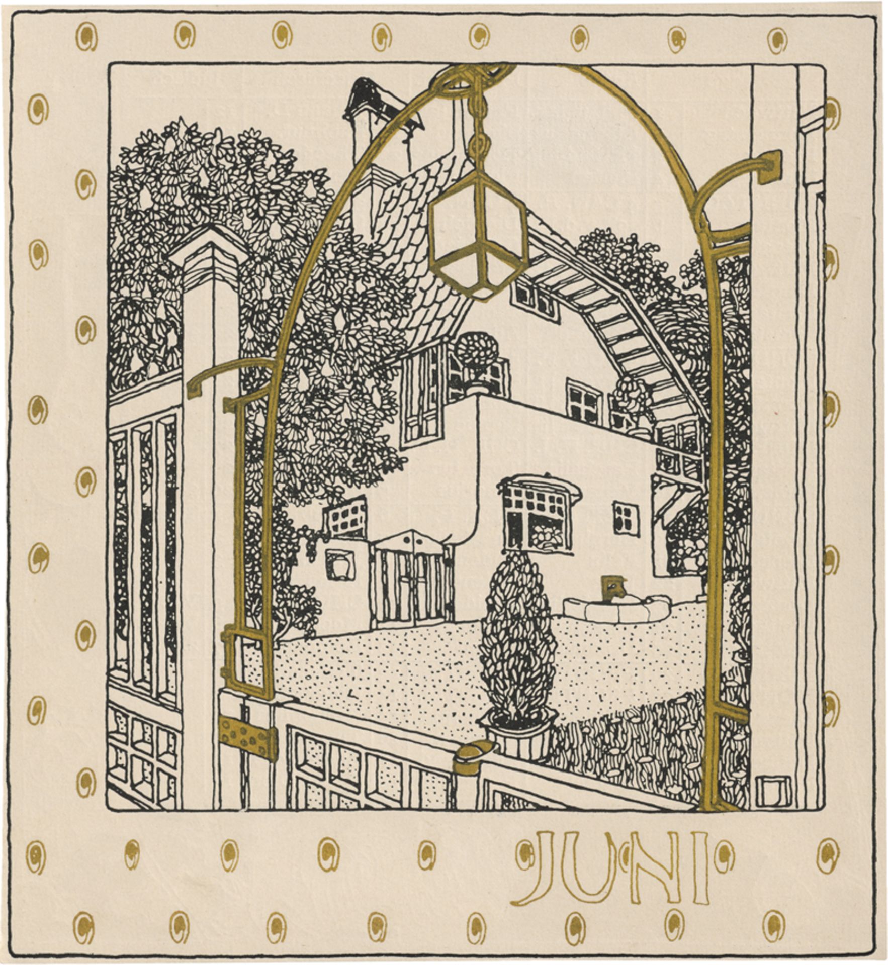 Wiener Secession: Ver Sacrum: Kalender für das Jahr 1901. - Image 2 of 3