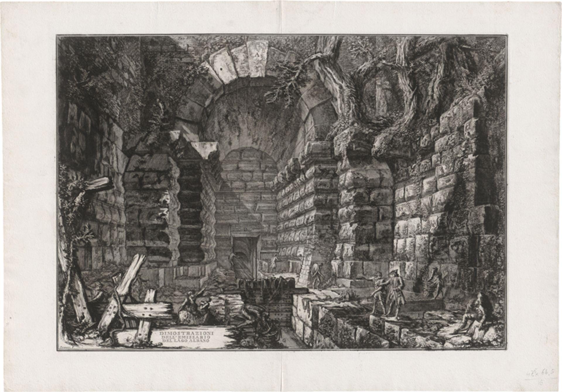 Piranesi, Giovanni Battista: Dimostrazione dell'Emissario del Lago Albano