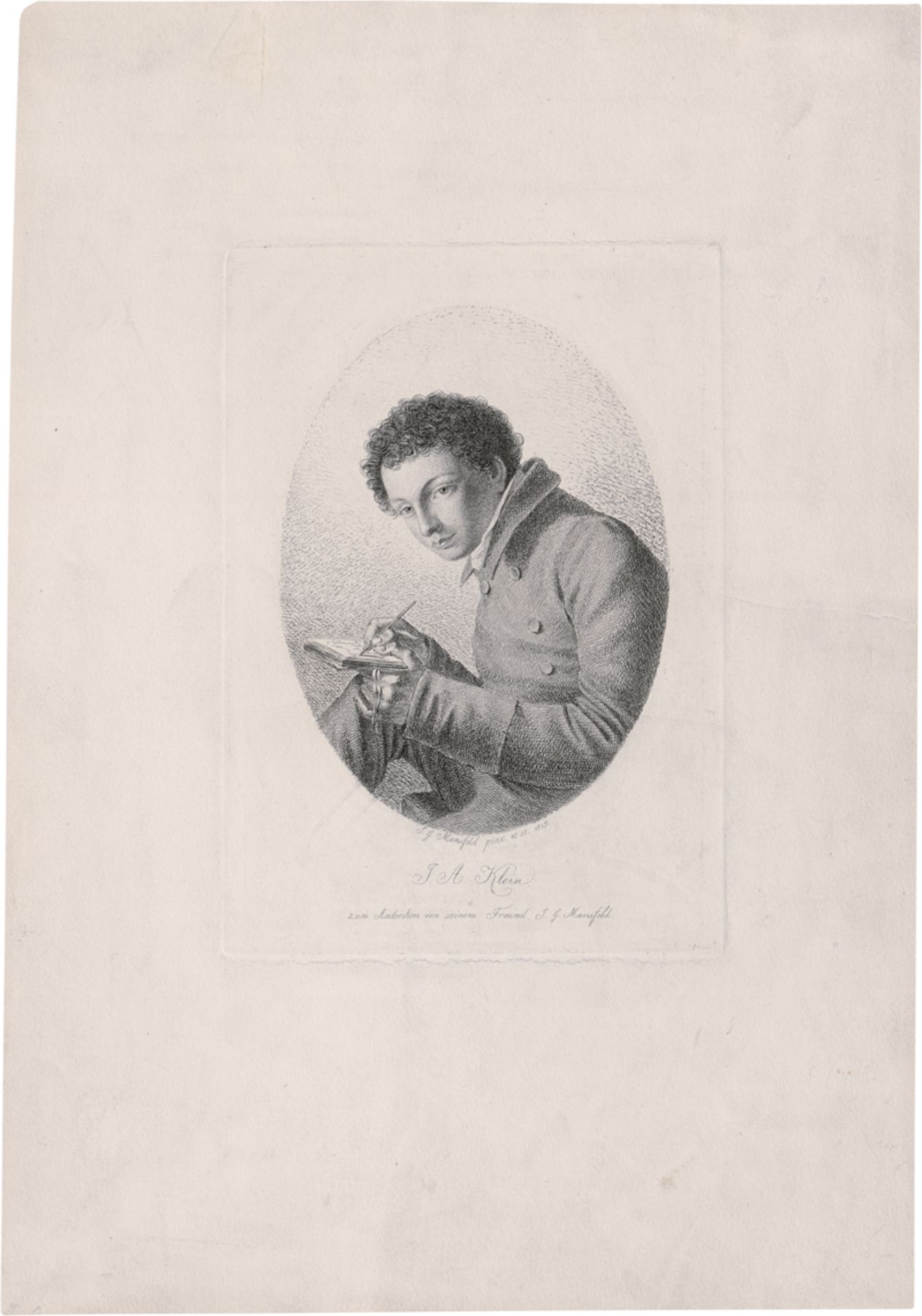 Mansfeld, Johann Georg: Bildnis des Johann Adam Klein
