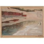 Thaulow, Frits: Inntrykk fra sne (Schneeimpressionen aus Norwegen)