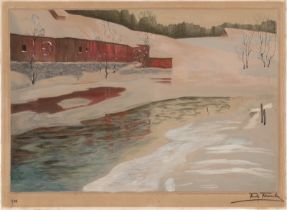 Thaulow, Frits: Inntrykk fra sne (Schneeimpressionen aus Norwegen)