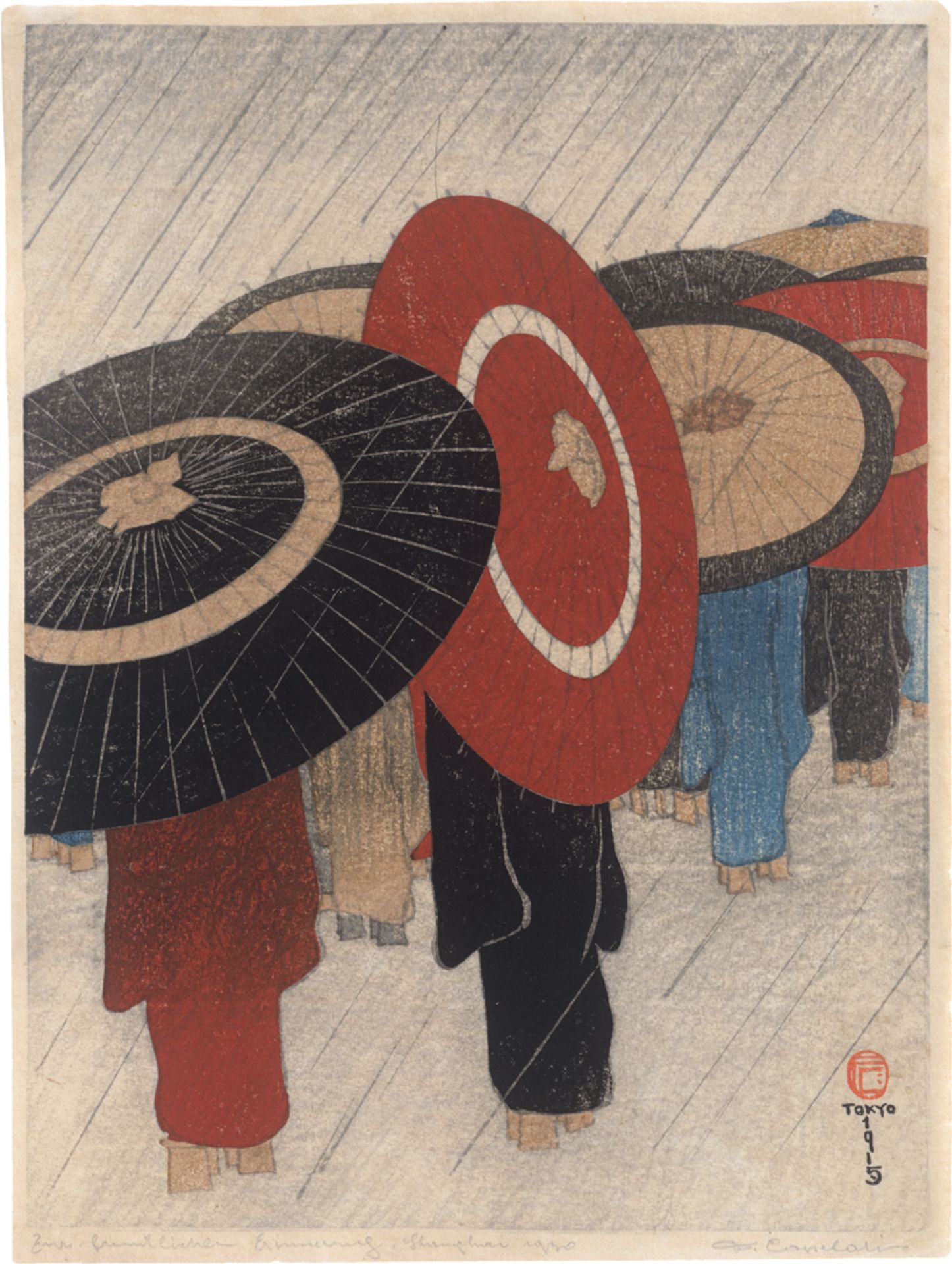 Capelari, Friedrich: Les parapluis japonais
