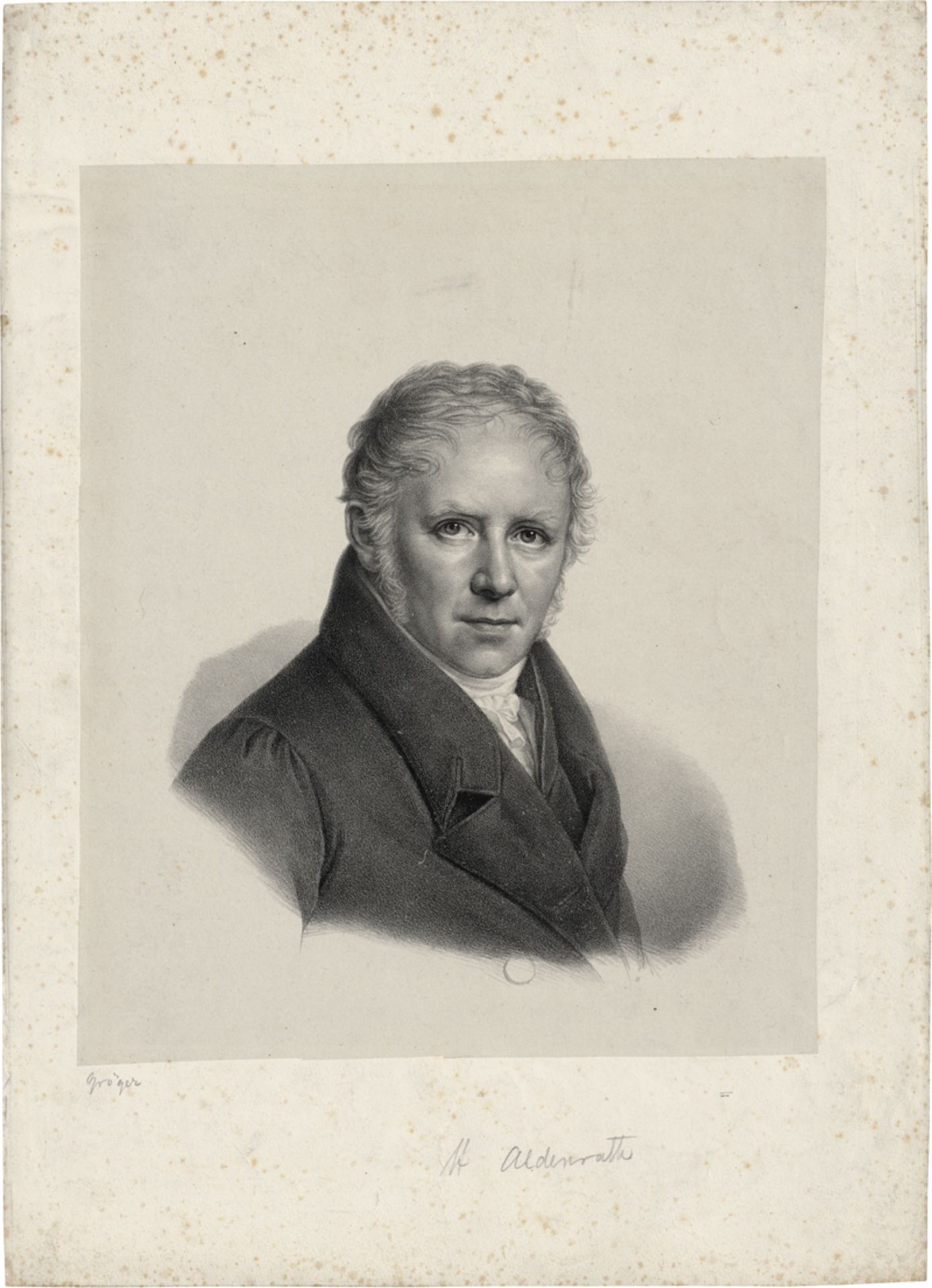 Gröger, Friedrich Carl: Bildnis Heinrich Jakob Aldenrath; Bildnis Friedrich Carl...