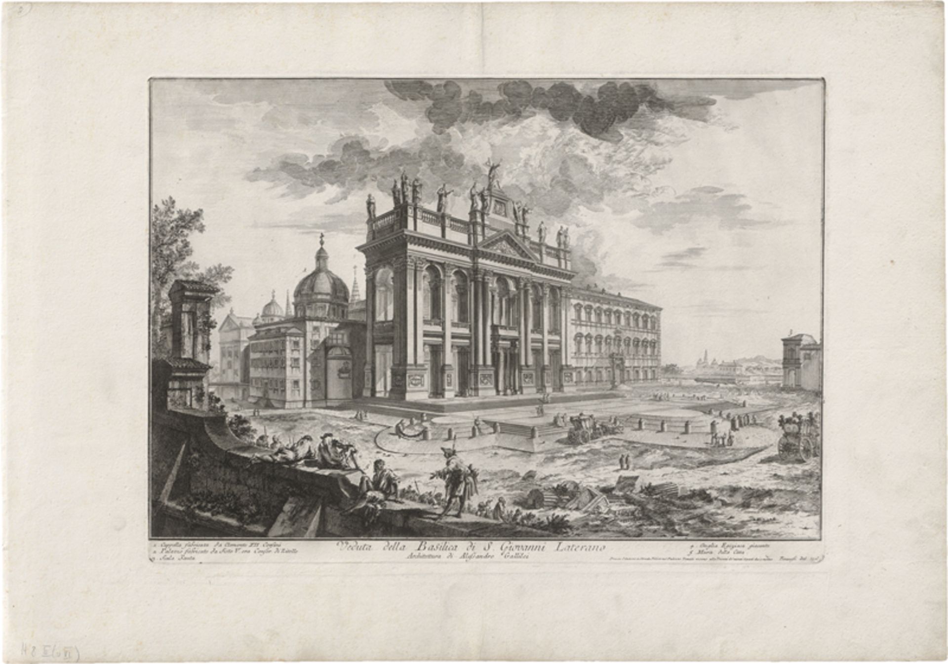 Piranesi, Giovanni Battista: Veduta della Basilica di S. Giovanni Laterano