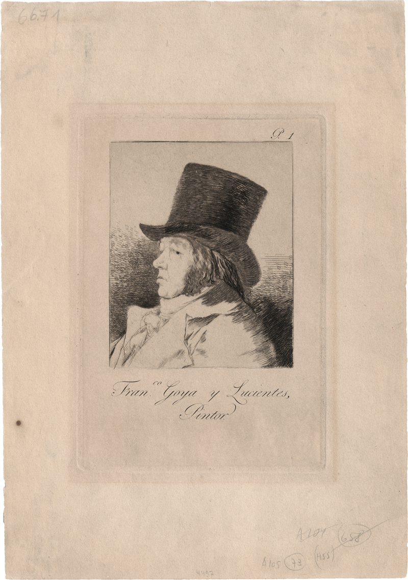 Goya, Francisco de: Franco. Goya y Lucientes Pintor (Selbstbildnis)