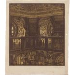 Blauensteiner, Leopold: Blick in das Obergeschoss der Bibliothek in Stift Melk