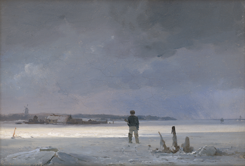 Sørensen, Carl Frederik: Winter an der Förde