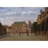 Jongh, Oene Romkes de: Das Rathaus (Stadthuis) von Haarlem auf dem Grote Markt