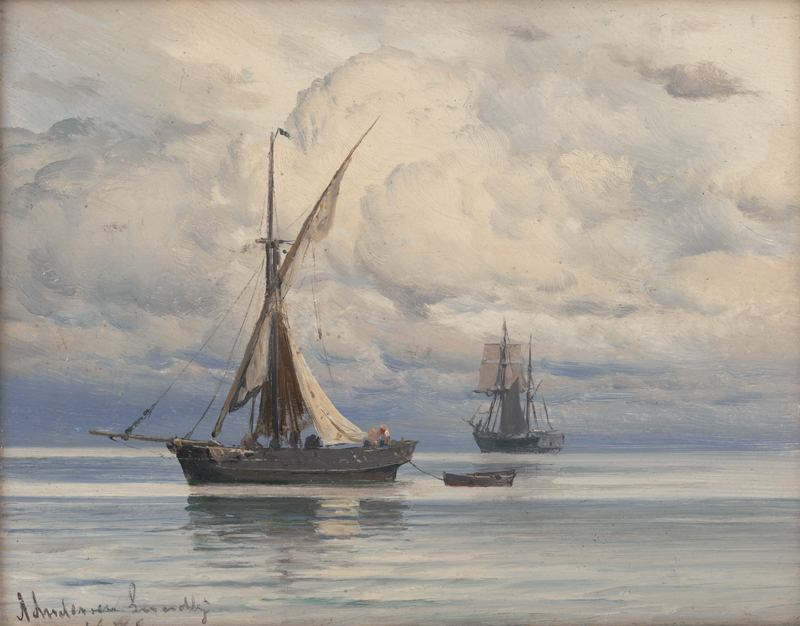 Andersen-Lundby, Anders: Segelschiffe vor der Küste Dänemarks