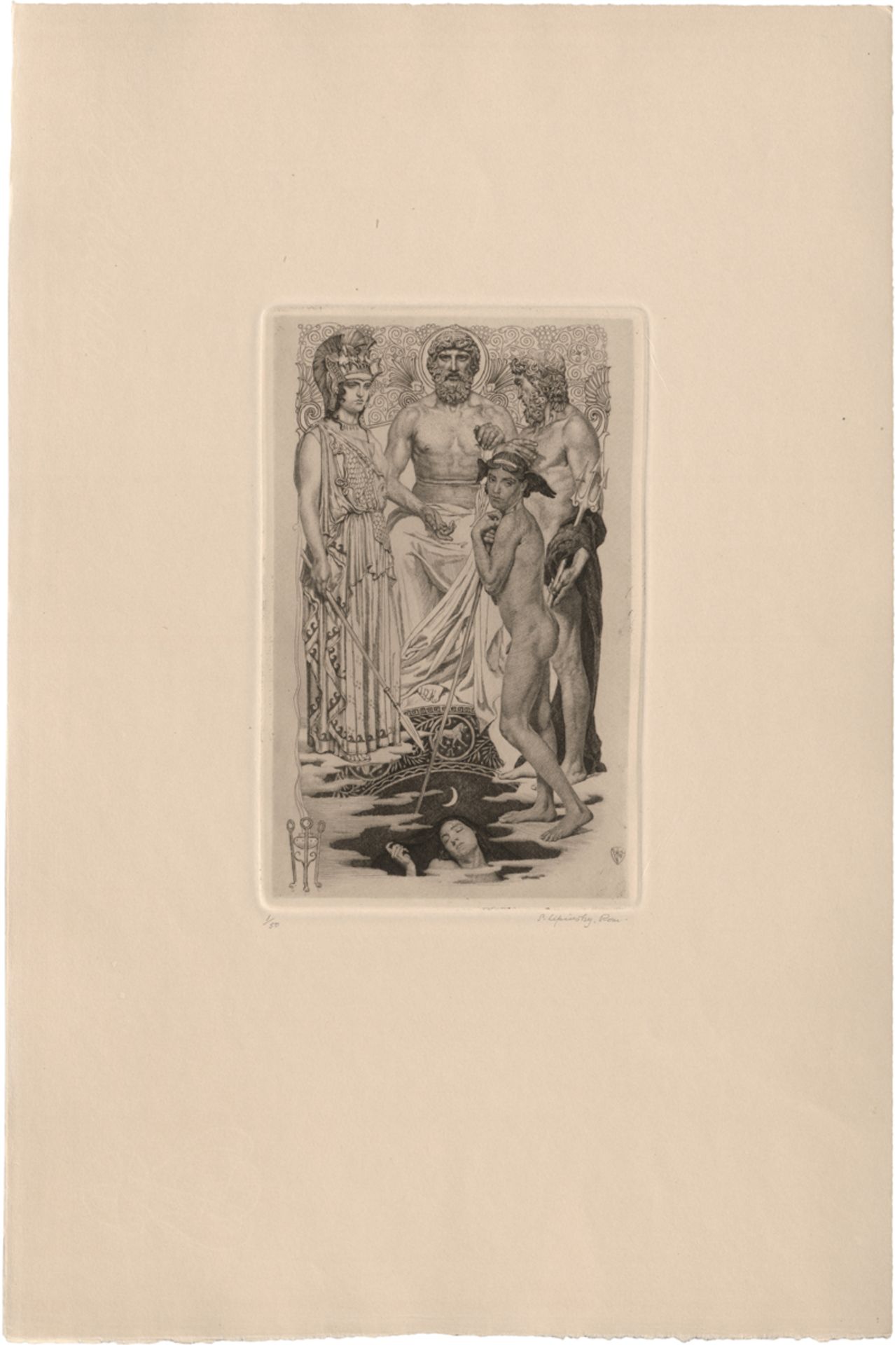Lipinsky, Sigmund: Radierte Bilder zu Homer's Odyssee - Bild 4 aus 5