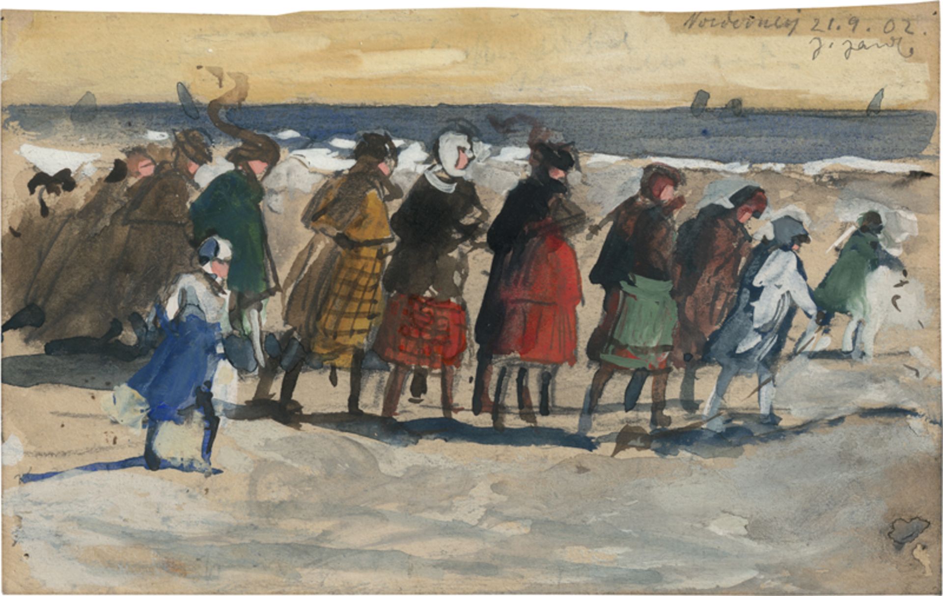 Jacob d. J., Julius: Steife Briese am Strand von Norderney