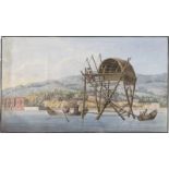 Griechisch: um 1809. Fischfang am Bosporus