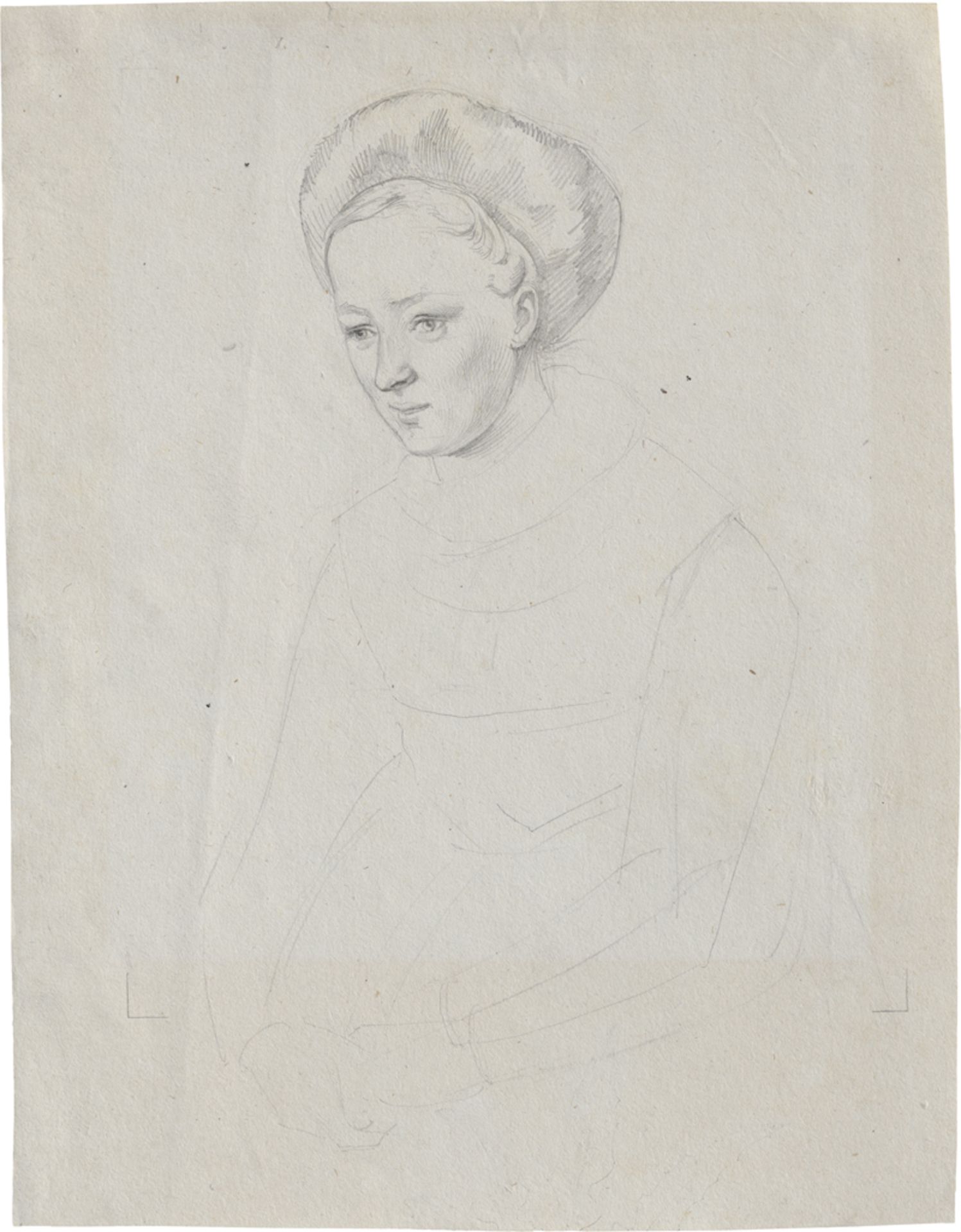 Overbeck, Friedrich - zugeschrieben: Bildnis einer jungen Frau