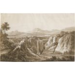 Deurer, Peter Ferdinand: Die Wasserfälle von Tivoli