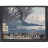 Italienisch: 1794. "Eruzione di cenere accaduta nel monte Vesuvio"