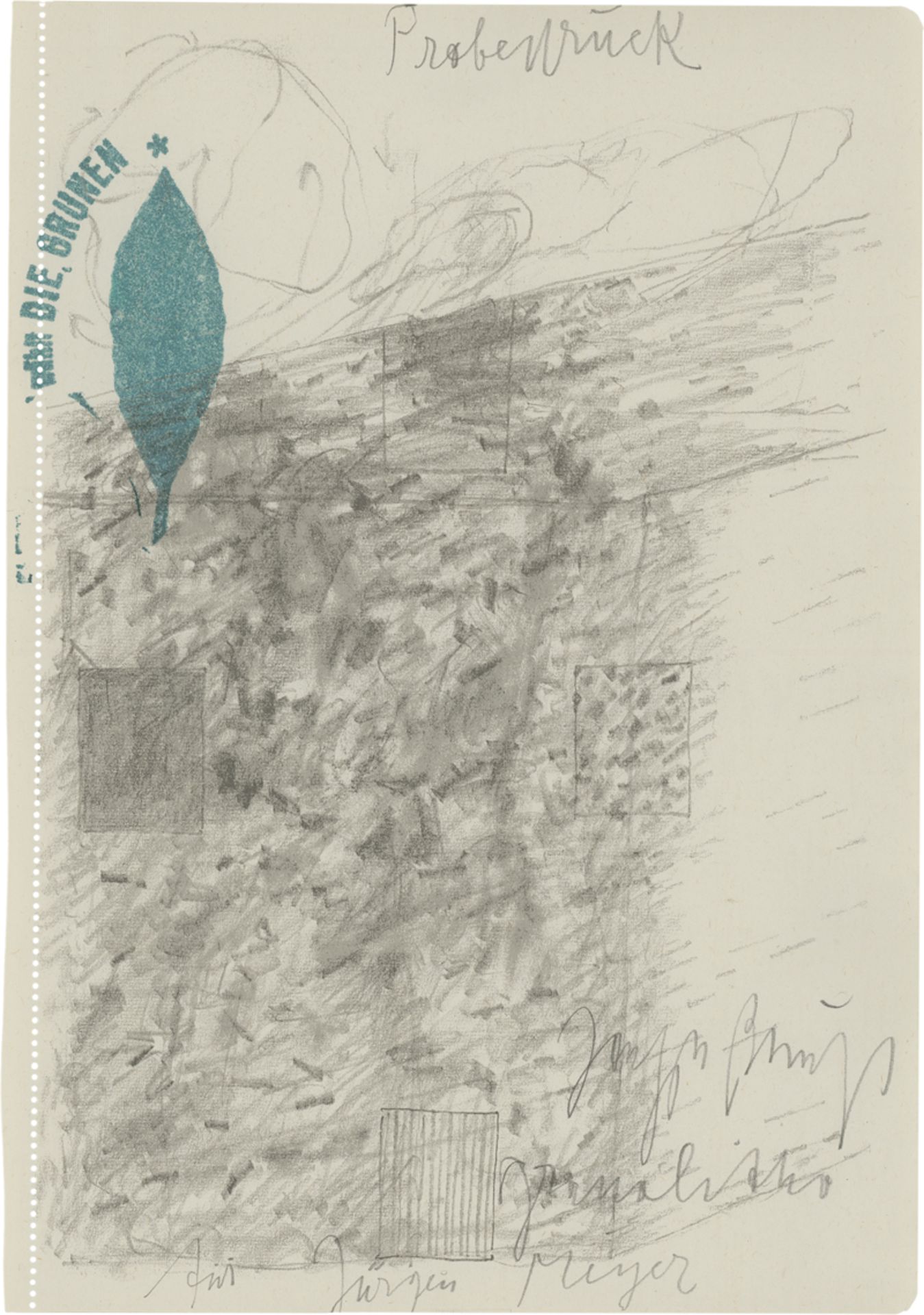 Beuys, Joseph: Aus: Zeichnungen zu Leonardo Codices Madrid