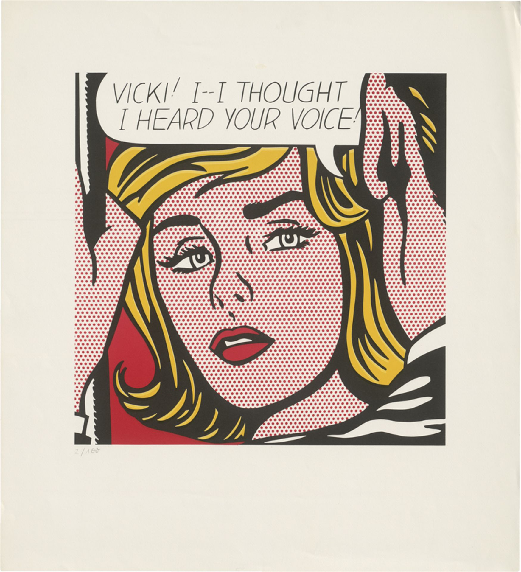 Lichtenstein, Roy - nach: Vicki! I--I thought I heard your voice!