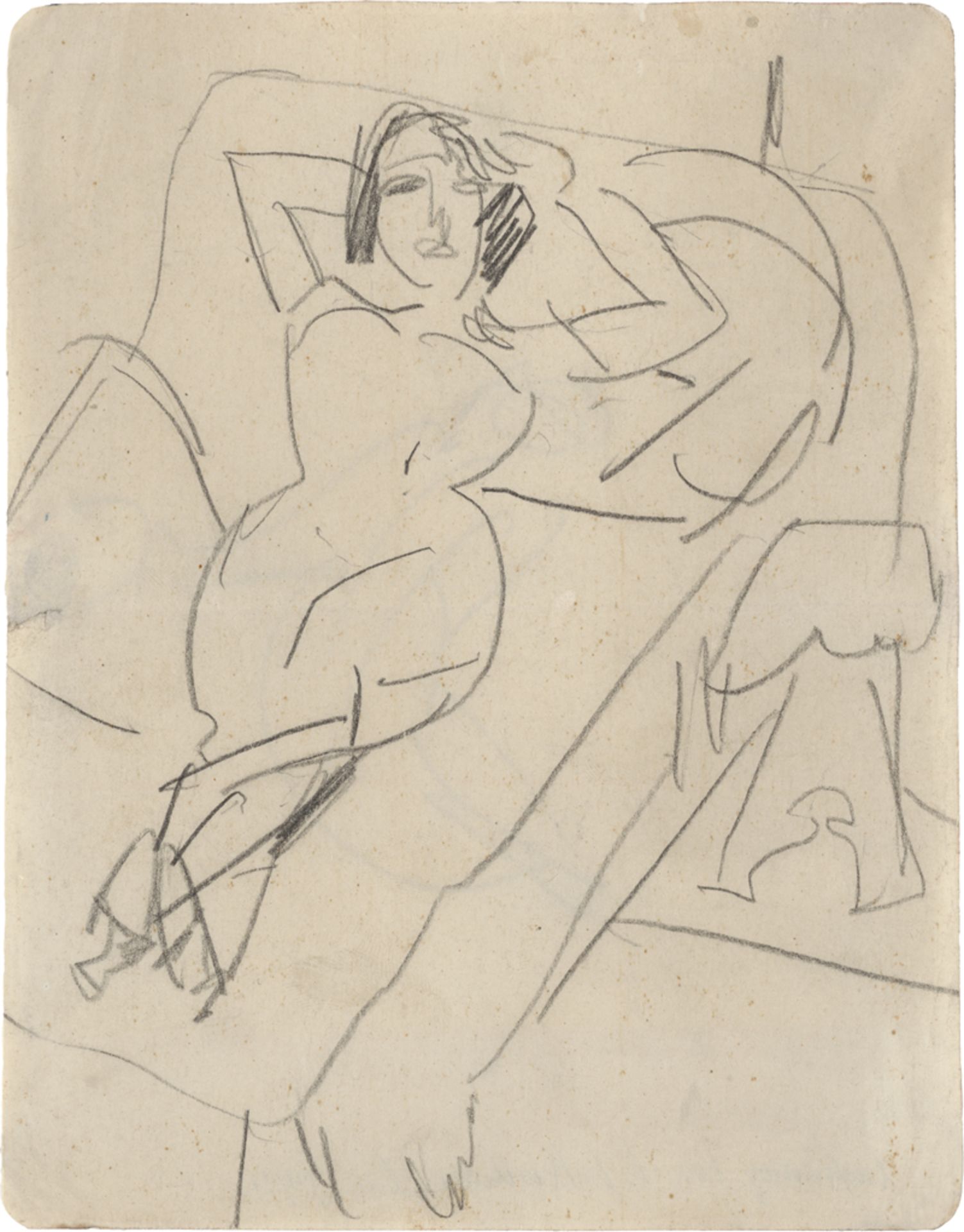 Kirchner, Ernst Ludwig: Frau auf dem Divan