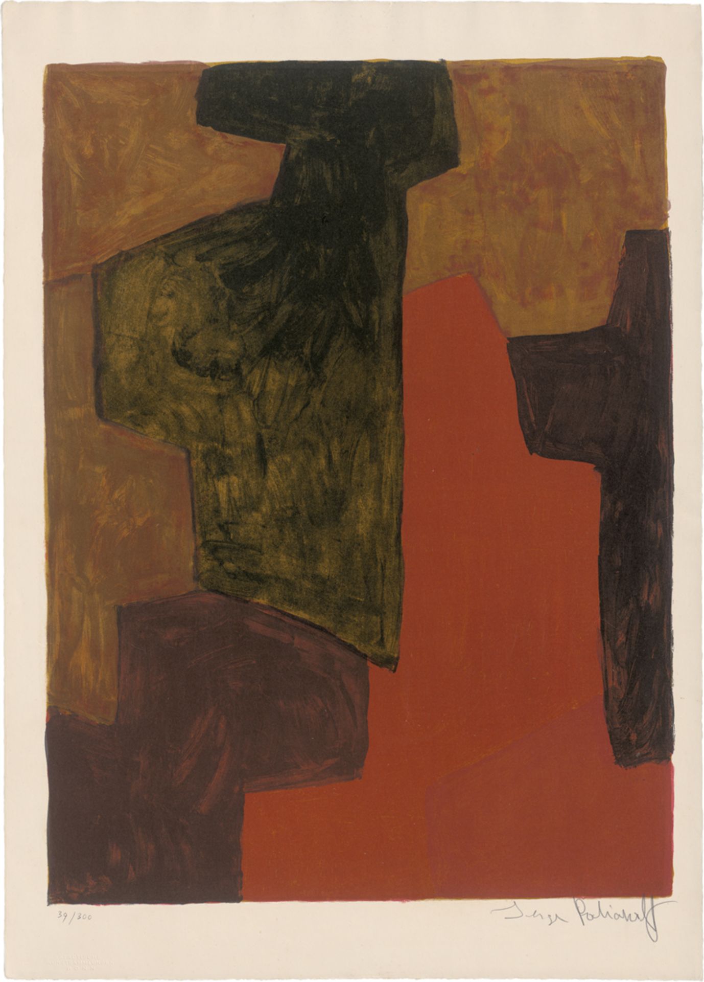 Poliakoff, Serge: Composition orange et verte