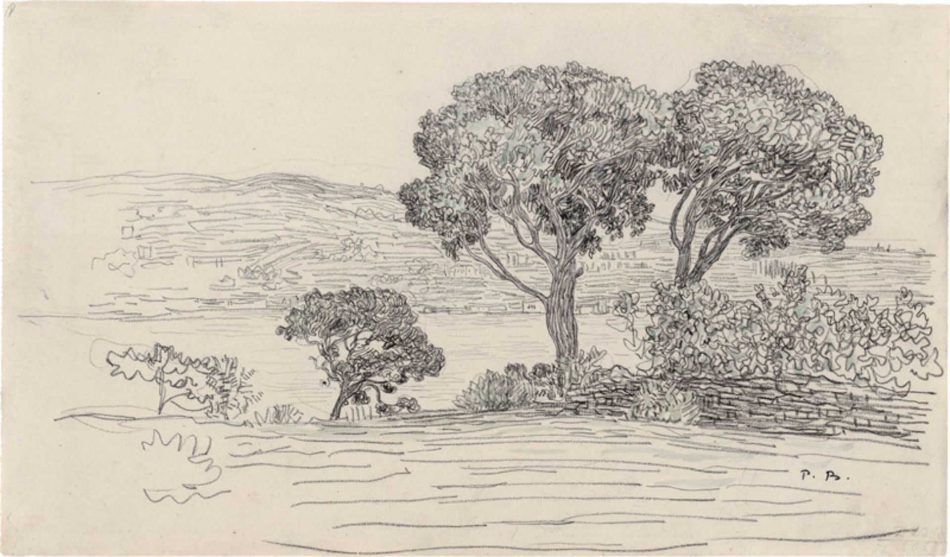Baum, Paul: Landschaft am Bosporus