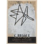 Braque, Georges: Plakat Galerie Maeght (Oiseau au fond journal)