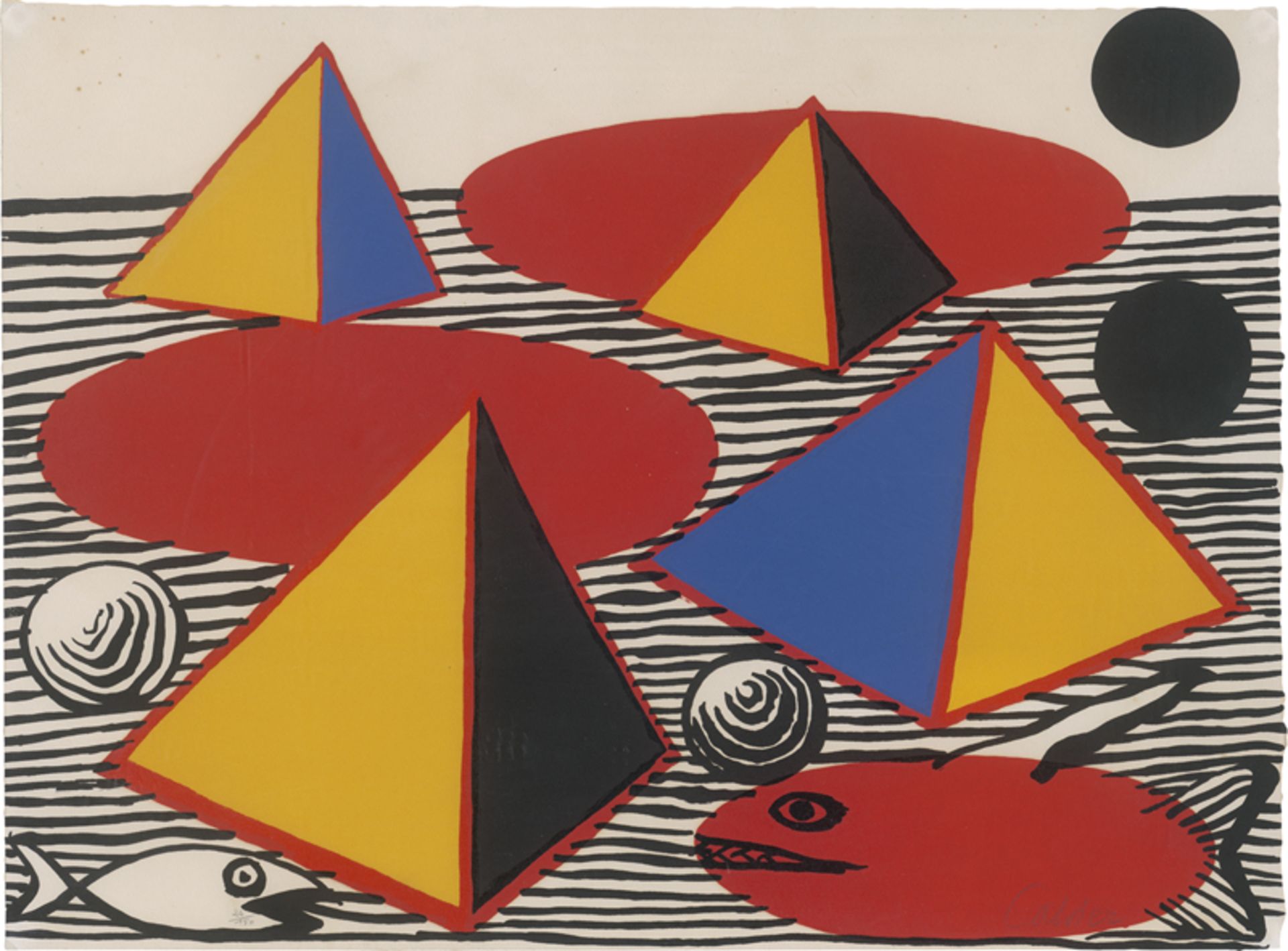 Calder, Alexander: Pyramids and Fish