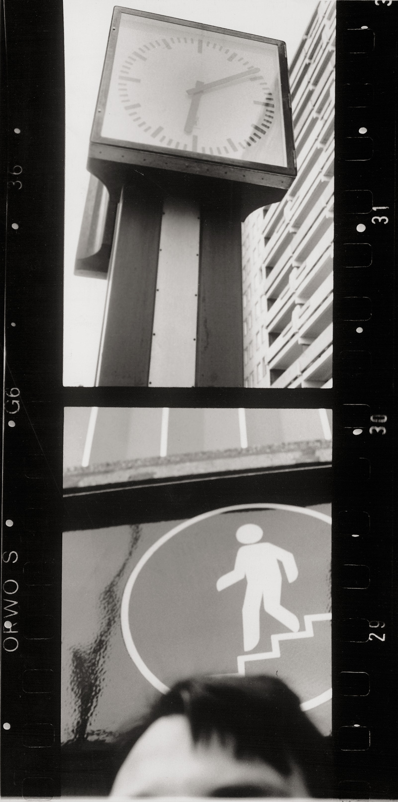 Sewcz, Hans Martin: Self-portrait, Checkpoint Charlie