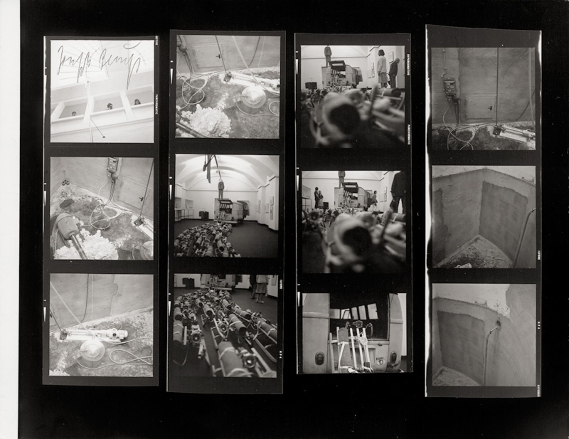 Beuys, Joseph: Joseph Beuys' installation "Das Rudel" (The pack) (1969)...