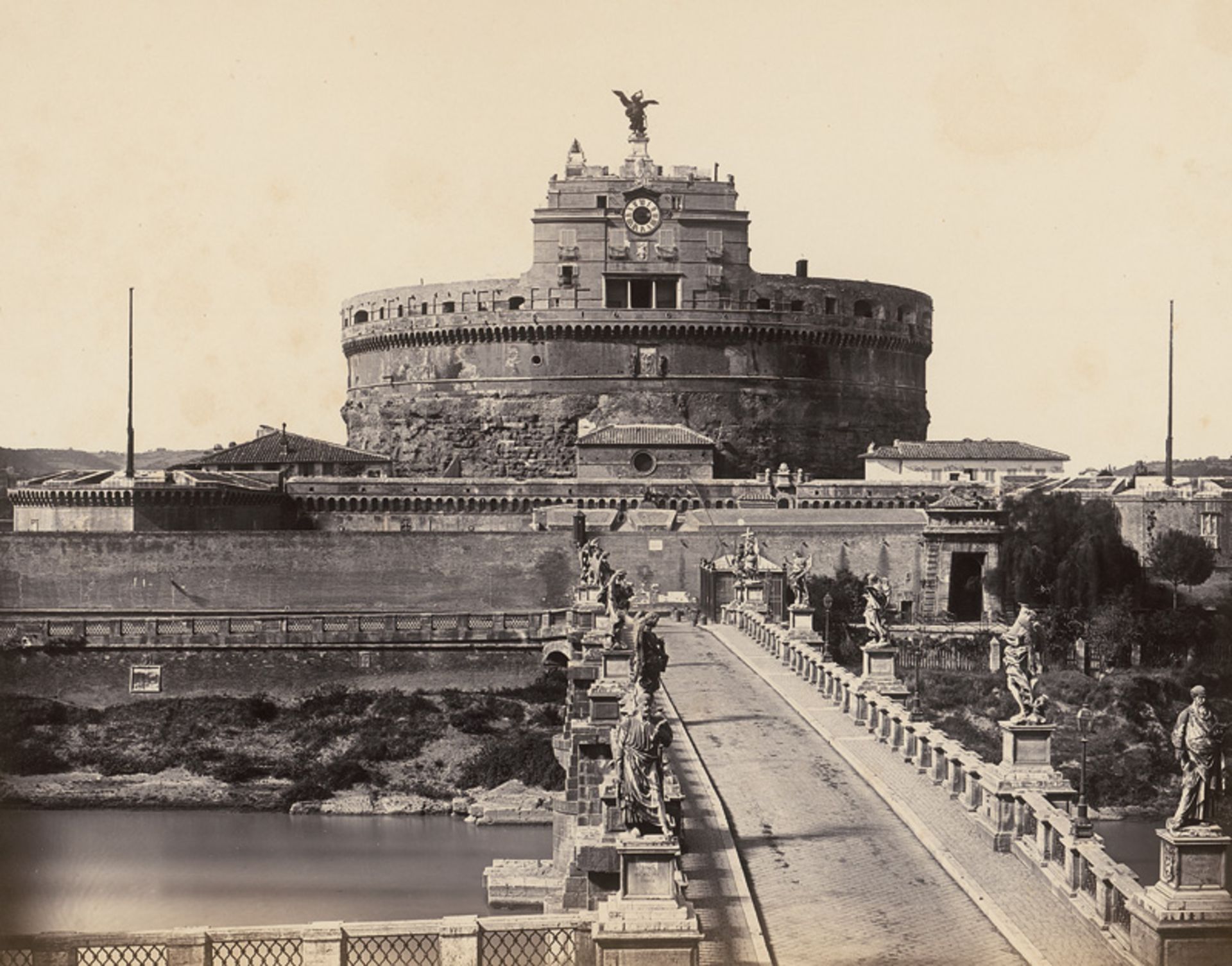 Anderson, James: View over theTiber with St. Peter's; View of Castel San... - Image 2 of 2