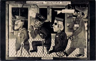 Entartete Kunst: Proscription postcards showing works in the "Entartete K...