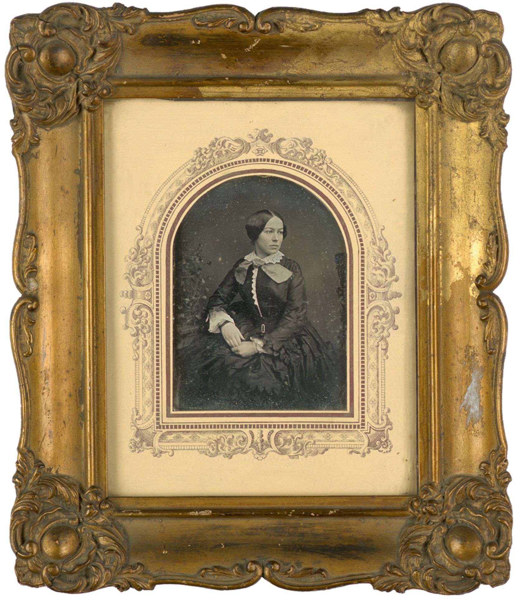 Daguerreotype: Portrait of a finely dressed woman - Bild 2 aus 2