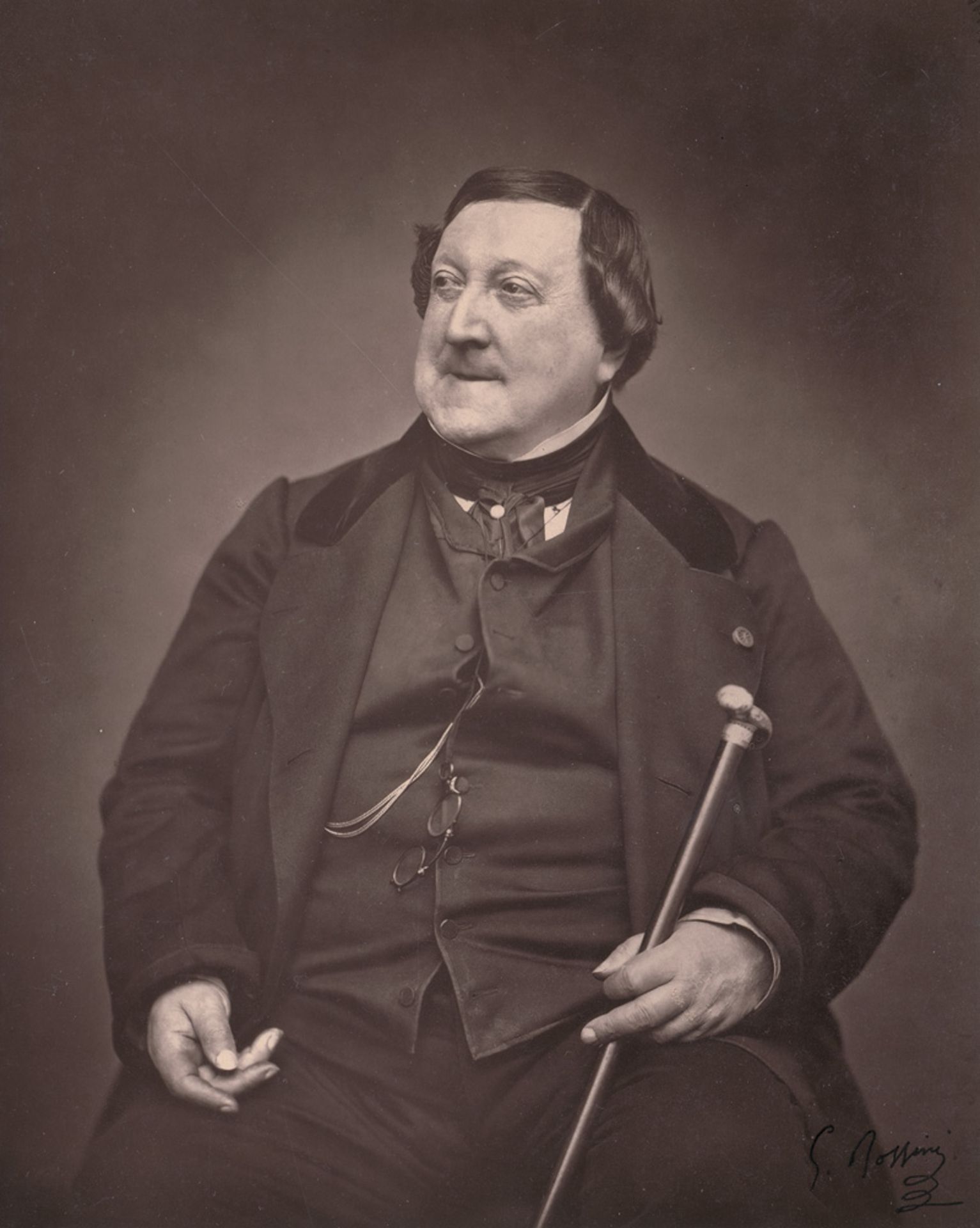 Carjat, Étienne: Portrait of Gioachino Rossini
