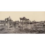 Anderson, James: Panoramic view of the Forum Romanum with St. Peter's Bas...
